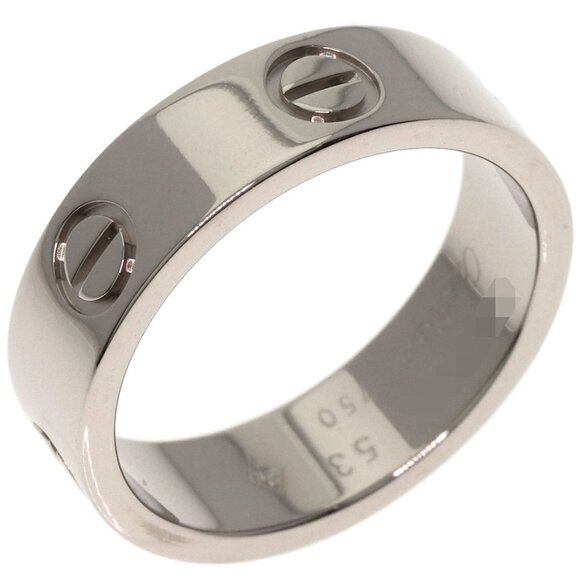 CARTIER 18k White Gold Love Ring #53 - Picture 2 of 7